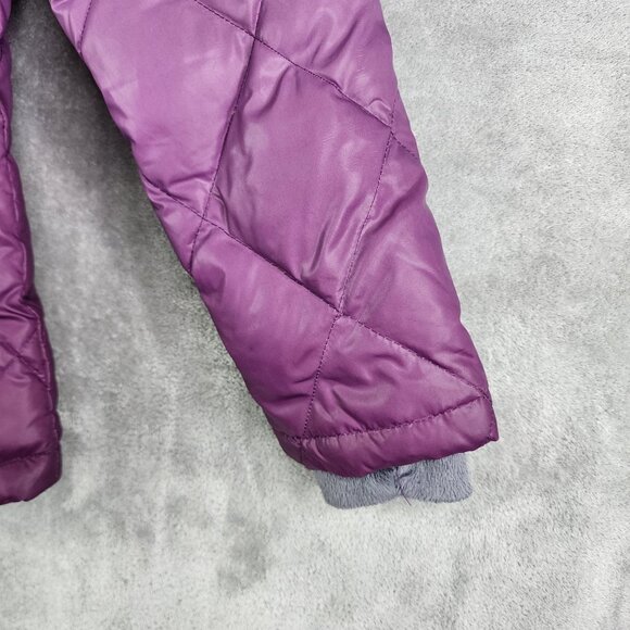Womens Purple Ombre Free Country Quilted Down Jacket Full Zip Long Sleeve L - Picture 5 of 11
